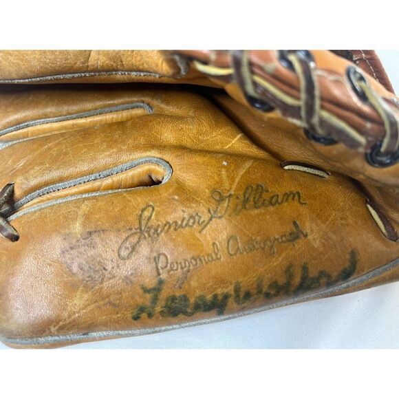 Franklin Junior Gilliam Person Autograph F125 Baseball Glove 9.15 LHT Very Rare! - Picture 2 of 8